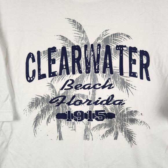 Comfort Colors Other - Vintage Clearwater Beach Florida Shirt Mens XL White Graphic Tourist Palm Tree